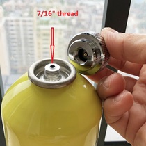 Outdoor flat gas tank gas gas liquefied gas adapter 7 16“to 1”musket adapter