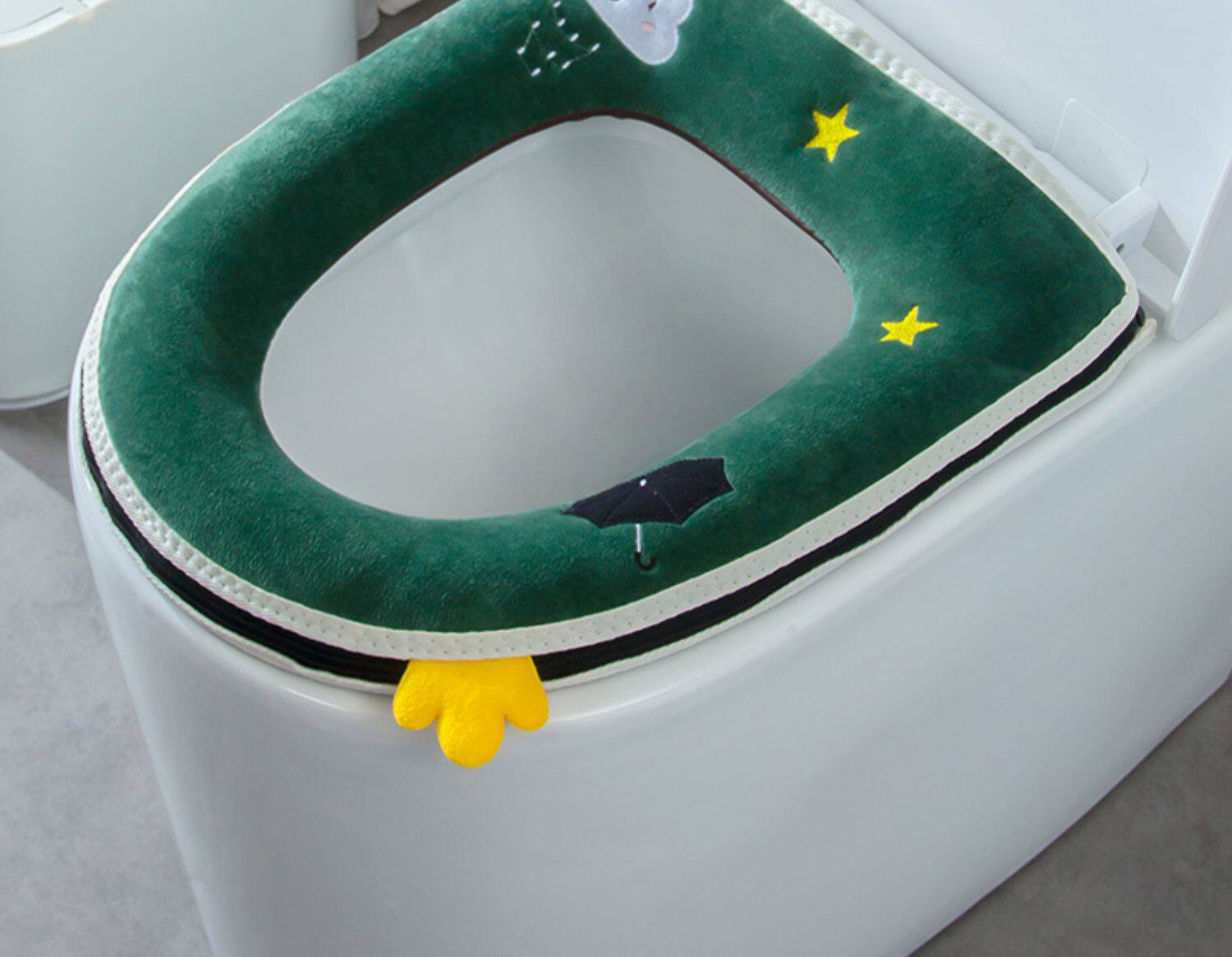 家用马桶坐垫冬季厕所马桷垫子坐便垫圈套加厚加绒防水网红通用款