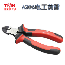 Deto-high TGK-A206 cutting pliers electrician oblique pliers 6 inch soft copper wire 2 3mm iron wire 1 8mm cutting pliers
