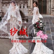 New photo studio theme clothing trendy city street photography lace dress photography couple photo travel wedding dress