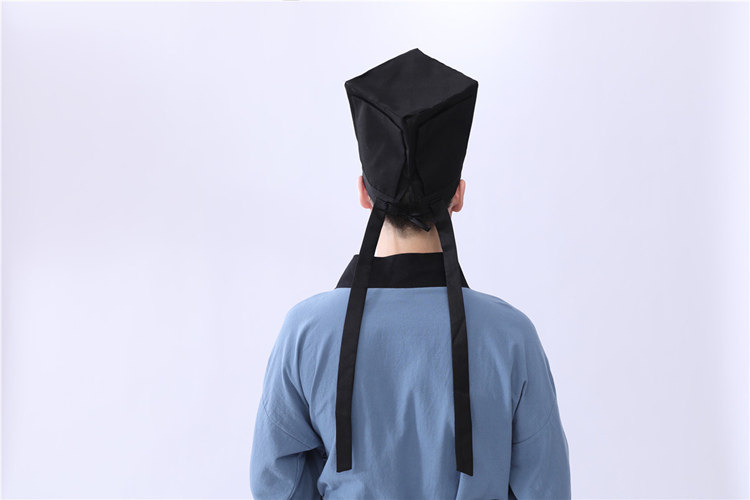 唐装汉服帽子四方平顶巾东坡帽书生帽秀才帽儒巾东坡巾汉服配饰男