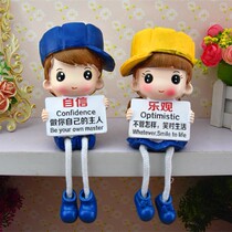Creative home doll resin hanging feet living room cute sweethearts outfit jewelry small furnishings wine cabinet ornaments crafts