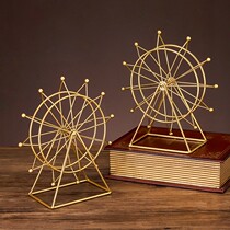 Simple modern living room TV cabinet wine cabinet decoration decoration creative desktop Ferris wheel office rotating decoration