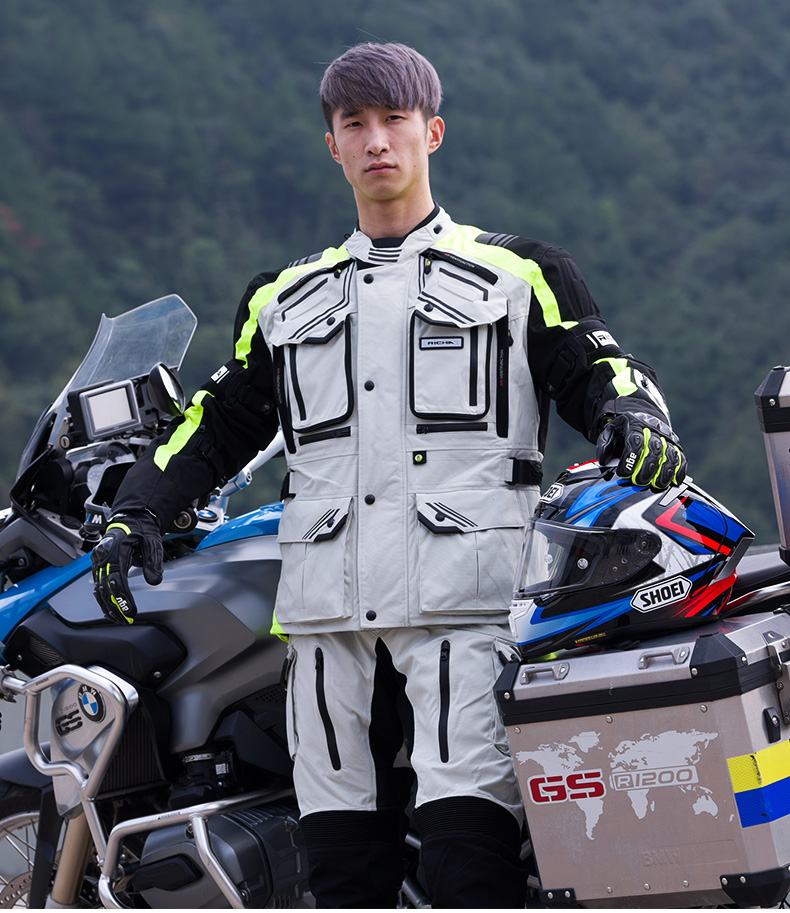 richa摩托车骑行服套装男冬季 防水防摔服拉力赛车服机车服