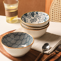The Japanese style ceramic bowl especially good looking rice bowls high face value 5 inch dining bowl microwave home cutlery rice bowl