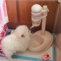 Dog water dispenser Hanging type Cat pet Teddy bear supplies Vertical automatic feeding Feeding water one-piece drinking device