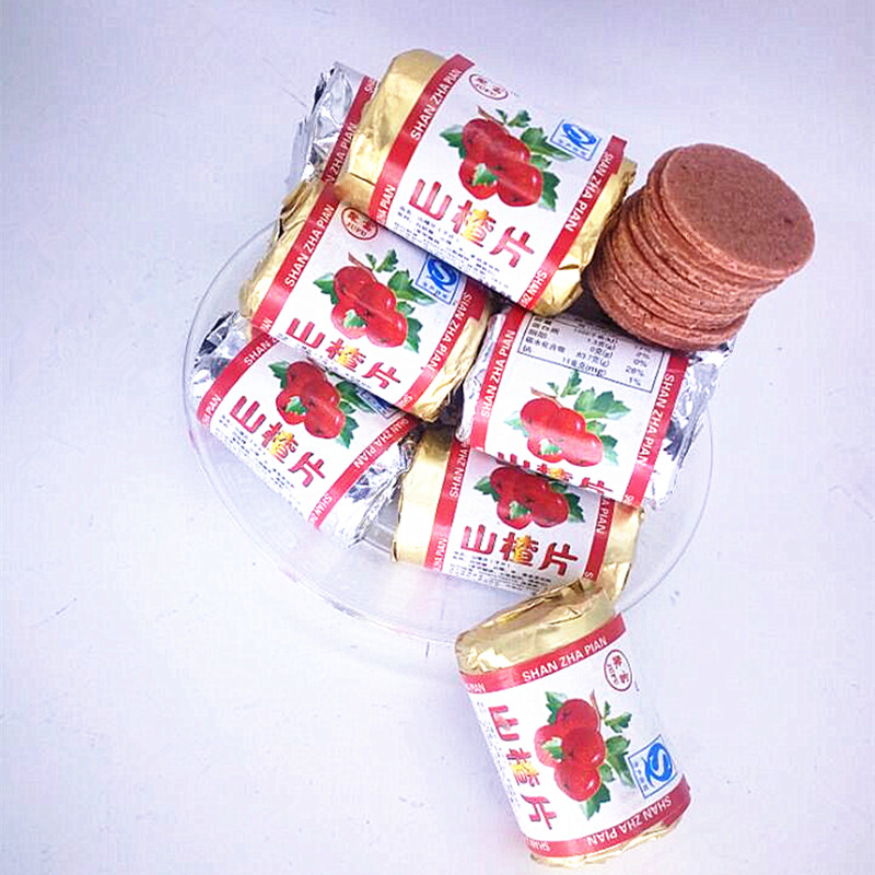 迷你山楂片500g 纯手工纸制作 酸甜可口开胃 怀旧零食 山楂干零食