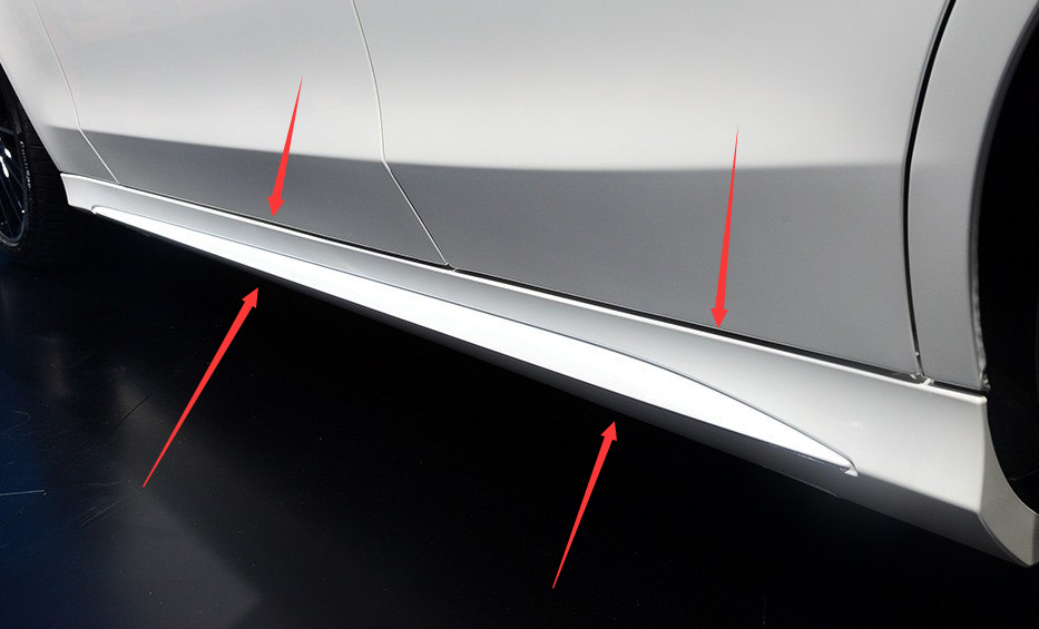 奔驰新款c级 车身下裙 侧裙 车门下裙 c180l c200l c260l c200 c