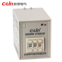 Xinling HHS5PK disconnected power delay time relay 0 1s-99h delay adjustable ST3PK AC220V
