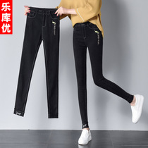 Leggings women wear slim 2021 Spring and Autumn New pencil high waist black slim tight pants womens pants