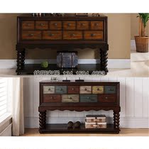 European and American style rural retro bucket cabinet pastoral by wall cabinet Cabinet cabinet drawer factory direct sales