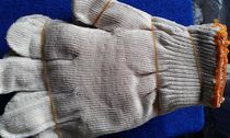 Bleached Yarn Gloves Abrasion Resistant Non-slip Labour Gloves Work Gloves White Cotton Yarn Gloves Cotton Thread Gloves