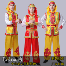 New Seedlings Song Suit for men and women in suit The elderly folk perform the waist drum gong and drums to perform the dragon and lion dance costumes