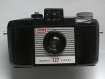 New clean British Kodak Kodak Brownie 127 camera with instructions and packaging
