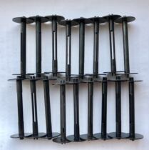 Original set of 127 rubber roll sheet shaft metal material