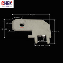 6 3 Flag-shaped anti-fall positioning inserts 250 Elbow Circuit welded sheet Connectors 90-degree PCB Welding copper sheet