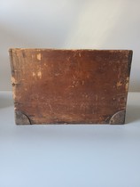 Antique collection of the Japanese Manchuria State Square-shaped Old Wooden Hopper