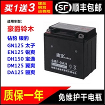 12N9-BS Motorcycle Dry Battery Haoju Suzuki HJ125K-2 Diamond Silver Leopard EN125 Rui Sheng Battery