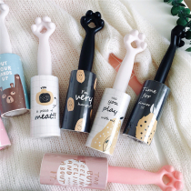 Cute Sticky Brush Dust Remover Roller Cartoon Sweater Coat Tearable Sticky Paper Roller Hair Roller Brush