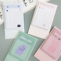 catshow stationery minimalist to-do notepad N post-it notes notebook