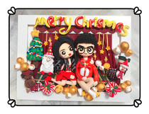 (Christmas) (Work display) Clay dolls are for appreciation only. Do not shoot (light hand)