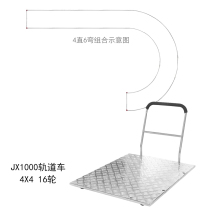 Qingniu JX1000 Qingniu flat film and television rail car stainless steel set JX1000 rail car 4 straight and 6 curved