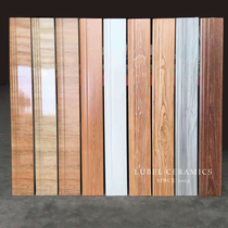 Imitation wood grain brick floor line skirting line tile floor line Living room original corner line tile paint tile 800