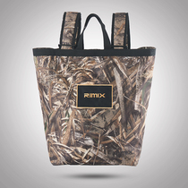 RIMIX Outdoor Double Shoulder Backpack Hand Carry Bag bag for men and women Leisure travel waterproof and abrasion resistant personality camouflak backpack