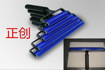 Silicone dust removal roller Industrial anti-static silicone glue stick wheel 4 6 8 10 12 inch blue high-stick rubber wheel