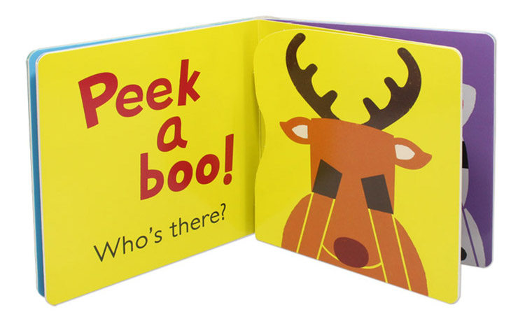 书绘本 0-3岁 启蒙 认知识物      躲猫猫书 儿童翻翻书2册 peekaboo!