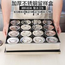 304 stainless steel sample retention box Seasoning box Canteen school kindergarten food sample retention box Kitchen restaurant dish retention box