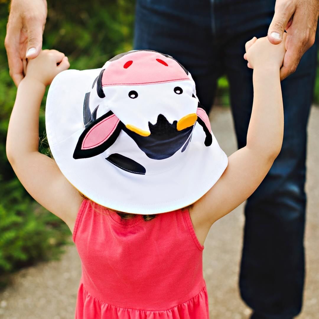 flapjackkids男女宝宝防晒太阳帽 婴儿童遮阳帽子flapjacks双面帽