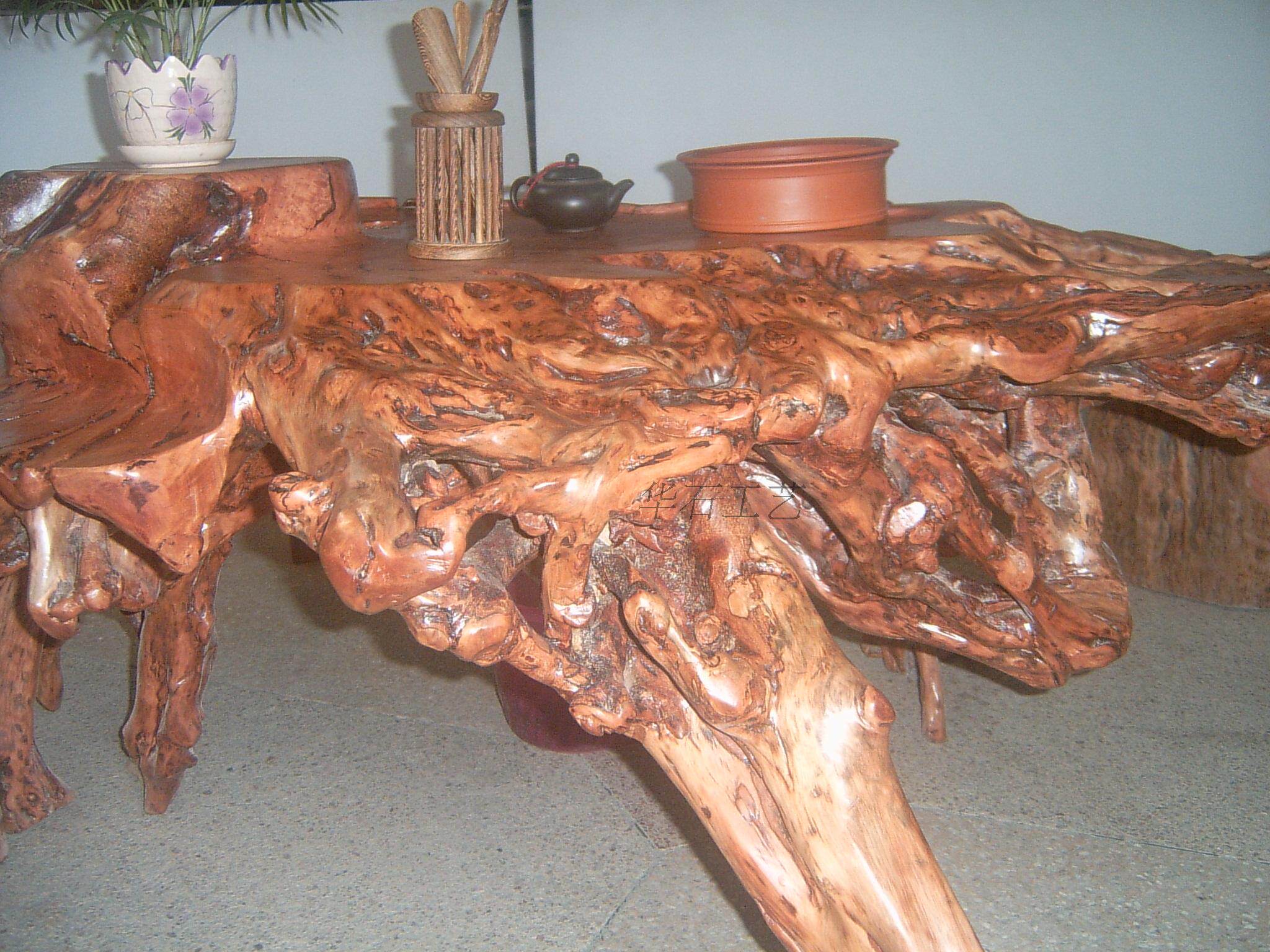 超百年荔枝木树根茶台 根雕茶台-淘宝网