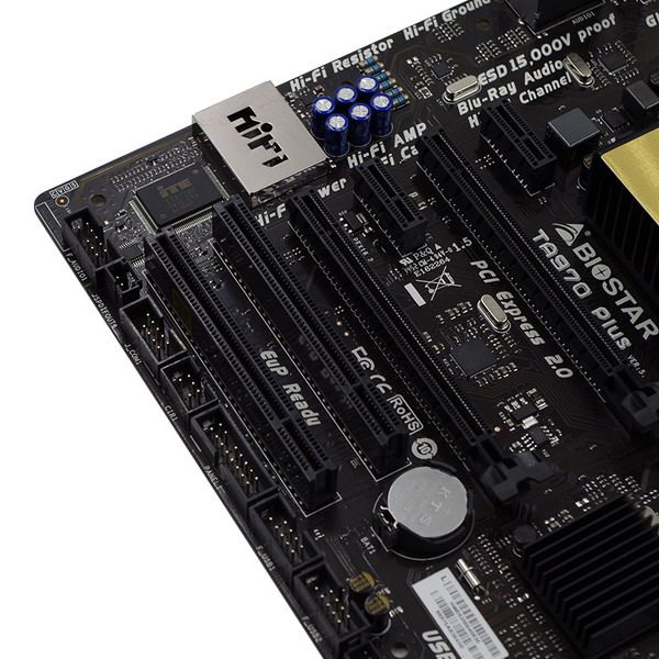 biostar/映泰 ta970 plus hi-fi音效 am3  推土机大板 九相供电