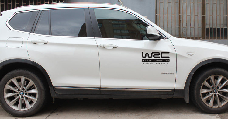 车门贴侧门wrc拉力赛车身汽车贴纸装饰划痕车贴改装贴英文字包邮