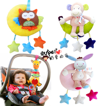 British baby soothing doll Multi-function animal bed bell Bed hanging rope music box Music cart pendant doll