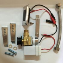 Integrated sensor water pressure adjustable copper spool urinal flush valve sensor