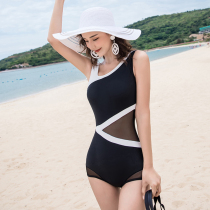 Conjoined swimsuit women sensation South Korean ins Skinder sports speed dry small breasts to woo professional training swimsuit