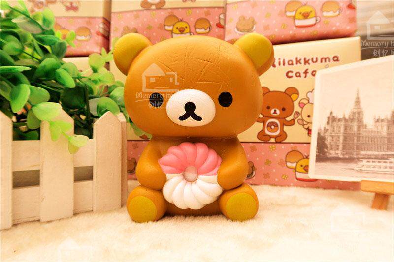 日本原单尾数二代轻松熊公仔摆件(柔软慢回弹) lovely bread come