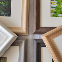 New environmentally friendly solid wood photo frame rectangular photo frame poster frame large size hanging wall setting frame custom