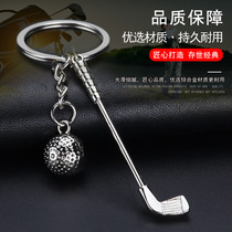 Golf key chain color chain ball golf hanging decoration mini jewelry fans supplies one piece