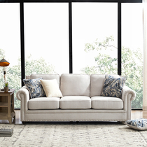 Youfan art Taylor American fabric sofa Simple modern living room three light luxury style small apartment S11