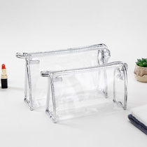 Transparent cosmetic bag New Girl heart small portable simple large capacity travel waterproof wash bag storage bag