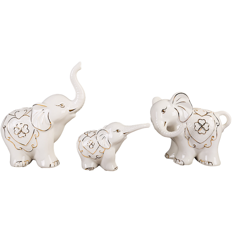 The Wedding gift TV ark, elephant furnishing articles European - style home decoration ceramic, the sitting room porch decoration Wedding gift