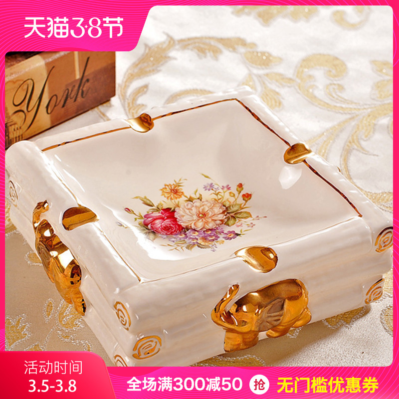 Europe, the new European ceramics ivory porcelain European - style ashtray home decorative furnishing articles