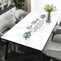 pvc table cloth waterproof oil protection free of washing Nordic ins light lavish livingroom tea table cushion anti-scalding table cloth thickness