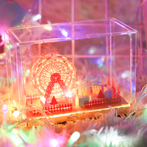 Dynamic 3d Solid Light Shadow Paper Sculpture Light Diy Material Packs Ancient Wind China Wind Creativity Dream Bed Headlights Small Night Light