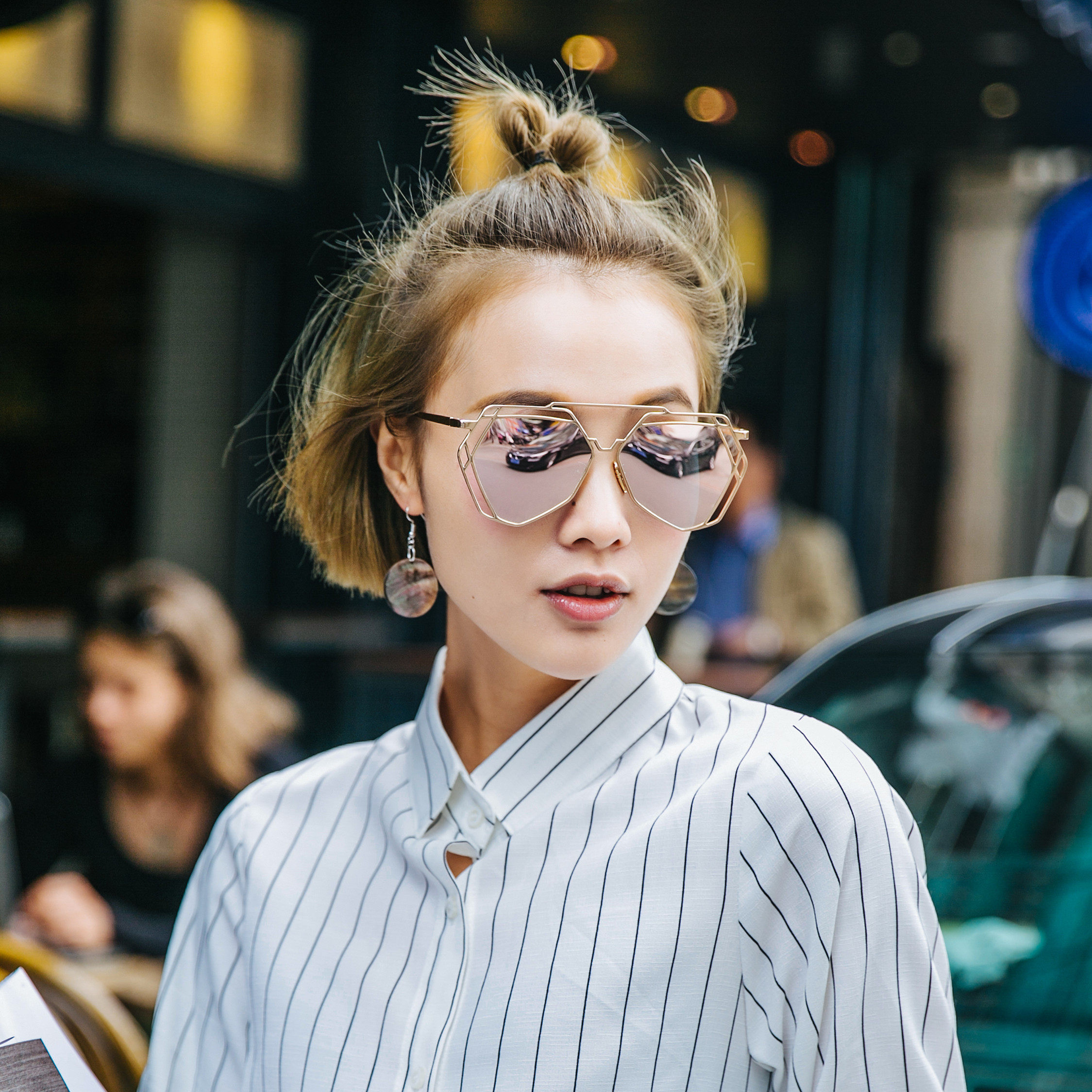 2017新款个性大框女士太阳眼镜圆脸superlovers多边墨镜女潮_7折现价