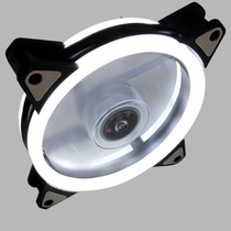 Delefun computer main chassis fan 12cm silent water cooled LED light Aurora Solar Eclipse double aperture cooling fan