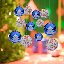 Christmas decorations Christmas Color Color Tree Hanging Shop Window Window